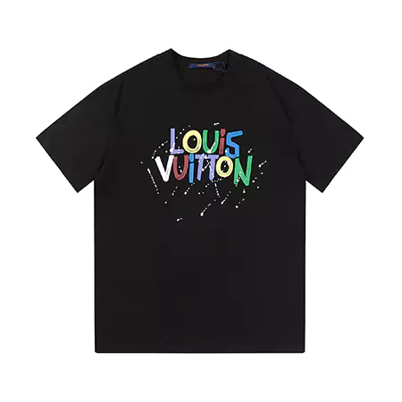 LV Tシャツフラワープリント|ルイヴィトンロゴ キャラクター