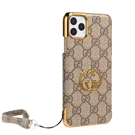 ブランドグッチ/Gucciチェーン付きアイフォン16スマホケース ファッショングッチシンプルカップルiPhone16 Pro Maxケース Gucci人気可愛い安いブランドスマホケース専門店cabayacase