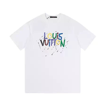 LV Tシャツフラワープリント|ルイヴィトンロゴ キャラクター