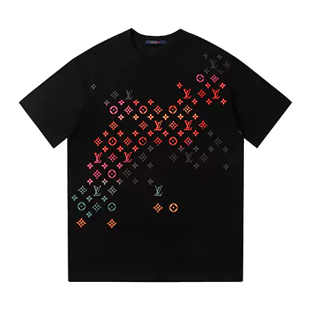 ルイヴィトンLV Tシャツモノグラムプリントルイヴィトン Tシャツ メンズ/レディースブラック/ホワイト
