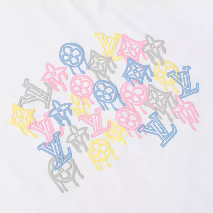 ルイヴィトンLV Tシャツプリントルイヴィトン Tシャツ メンズ/レディースブラック/ホワイト