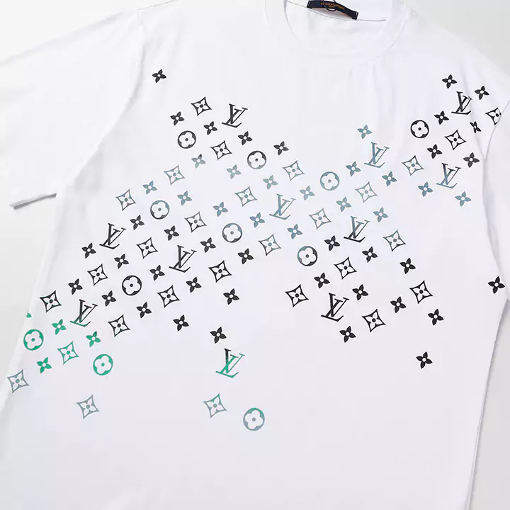 ルイヴィトンLV Tシャツモノグラムプリントルイヴィトン Tシャツ メンズ/レディースブラック/ホワイト