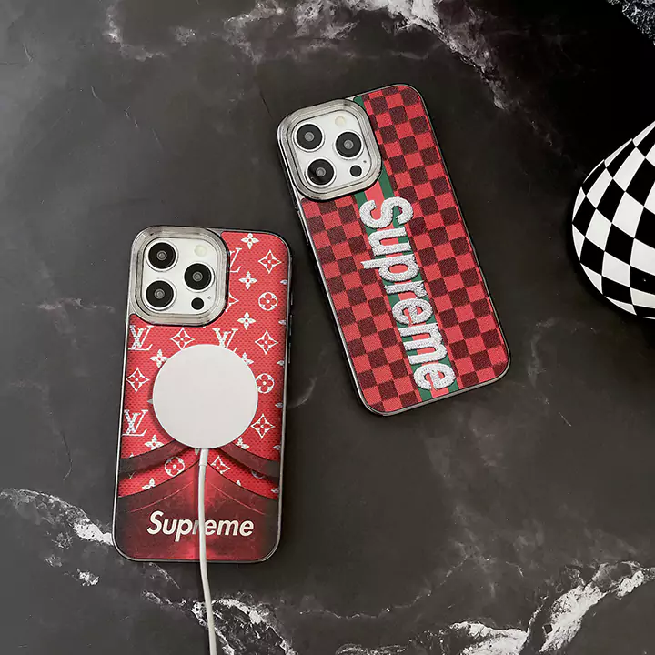 ブランドシュプリーム/SupremeレッドiPhone14スマホケース  iPhone15ブランドシュプリーム/Supremeシンプル薄いケース シュプリーム/Supremeレッド個性的iPhone13ケース専門店cabayacase