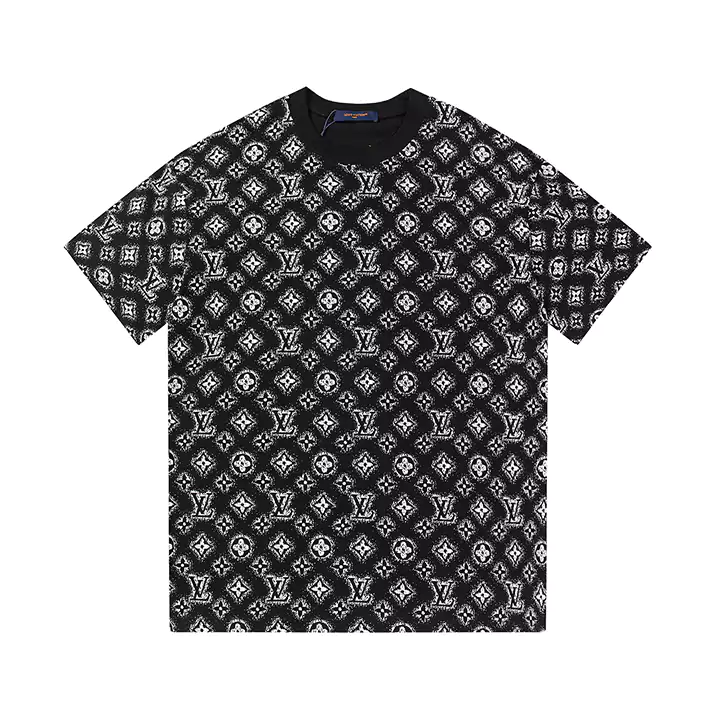 ルイヴィトンLV Tシャツプリントルイヴィトン Tシャツ メンズ/レディースブラック/ホワイト