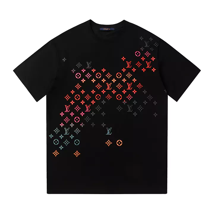ルイヴィトンLV Tシャツモノグラムプリントルイヴィトン Tシャツ メンズ/レディースブラック/ホワイト