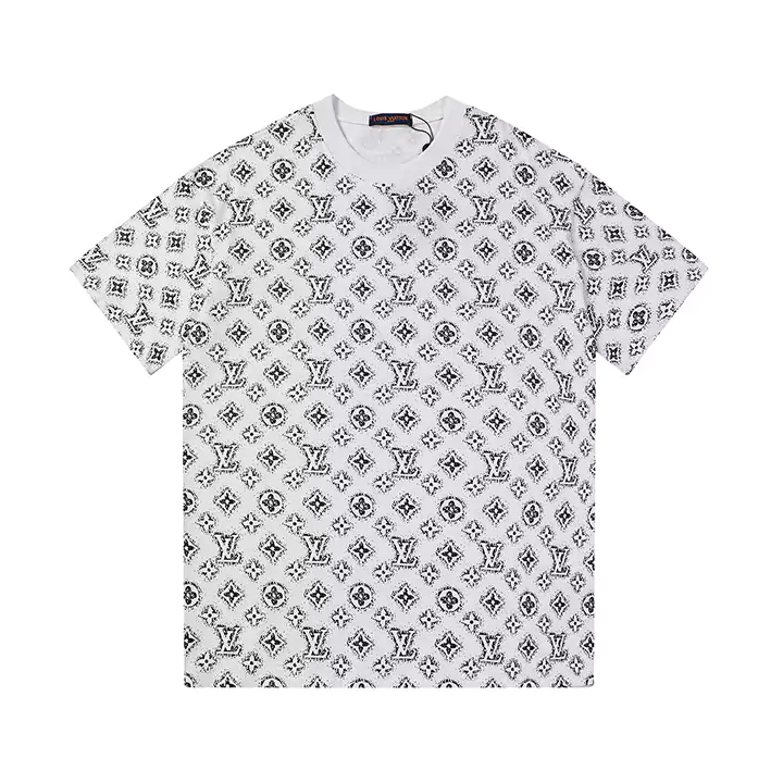ルイヴィトンLV Tシャツプリントルイヴィトン Tシャツ メンズ/レディースブラック/ホワイト