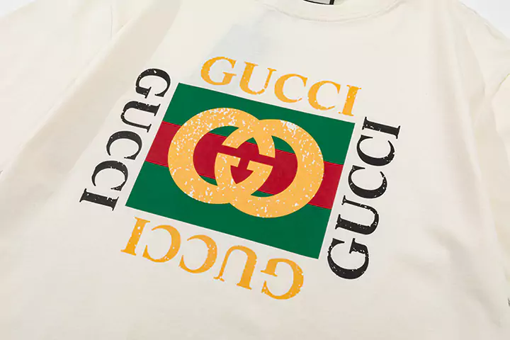 GUCCI Tシャツ240g高級コットン使用メンズ Tシャツ/レディース Tシャツ コットン Tシャツヘビーウェイトメンズ/レディース Tシャツ