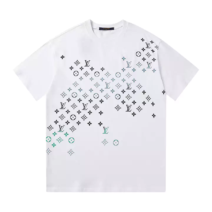 ルイヴィトンLV Tシャツモノグラムプリントルイヴィトン Tシャツ メンズ/レディースブラック/ホワイト